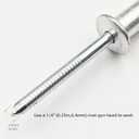 20Pcs 5/16 "(0.31in, 8mm) Aluminum Blind Pro Rivets, Aluminum Grip and Steel Mandrel, Industrial Grade Heavy Duty (5/16"x25/32")