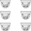 Grimgrow 5 Pack Ceramic Blades Replacement for Dog Grooming Clippers, Detachable Pet Clipper Blades for Dogs,Cats Hair Trimming