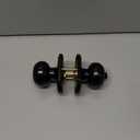 Goldenwarm Keyed-Alike Exterior Door Knob with Lock and Key, Matte Black Front Door Knob, Secure Outdoor Door knobs Entry Door 1 Pack