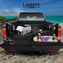 LASFIT Tailgate Mat for Honda Ridgeline 2017 2018 2019 Tailgate Liner, Custom Fit Anti-Scratch Anti-Slip Easy Installation TPE All Weather Tailgate Protector Cover, Black