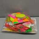 Glow in the Dark Neon Birthday Party Decorations - 3 Tinsel Foil Fringe Curtains (9.9x6.6ft), 100 UV Neon Balloons & Glow Streamers Happy Birthday Backdrop Banner for Photo Booth