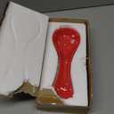 Ceramic Spoon Rests for Kitchen, Spoon Rest for Stove Top Countertop Utensil Rest Ladle Spoon Holder for Cooking Home Decor, Red Color