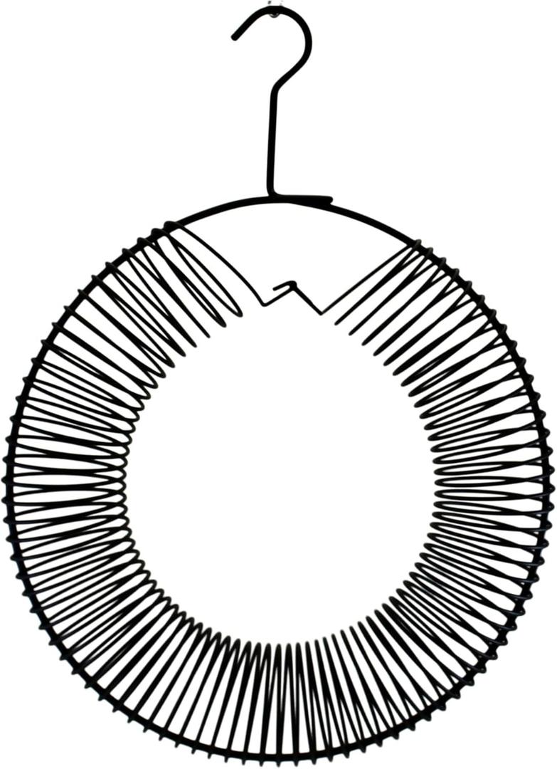 Songbird Essentials Whole Peanut Black Wreath Feeder for Squirrels and Blue Jays