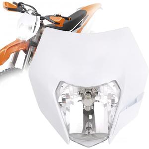 AnXin Dirt Bike Headlight,Motorcycle Headlight Headlamp Universal for SX SXF XC XCW EXC XCF CRF YZF KLX RMZ TX 50 85 125 150 250 300 350 450 500 525 Enduro Supermoto White (normal)