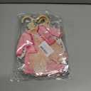 7Pcs Girl Clothes Wood Baby Closet Dividers Lovely Pink Hanging Closet Organizer Newborn to 24 Month Infant Wardrobe Organizer for Home Nursery Baby Shower