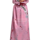 Amscan Pink Satin Prom Scream Girl Costume Set -Large (12-14) - Perfect for Fun & Spooky Parties!
