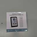 Indoor Outdoor Thermometer Wireless Weather Station, Internal External Thermometer Hygrometer, Home Batteryoperated Temperature Humiditymonitors330 Feet (About 100 Meters) Backlight Display (Black and White)