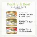 Fancy Feast Poultry and Beef Feast Classic Pate Collection Grain Free Wet Cat Food Variety Pack - (Pack of 30) 3 oz. Cans (EXP 03/31/28)