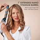 BaBylissPRO Nano Titanium 1 inch Curling Iron with Extended Barrel, Professional Spring Hair Curler for Medium to Longer Hair Types