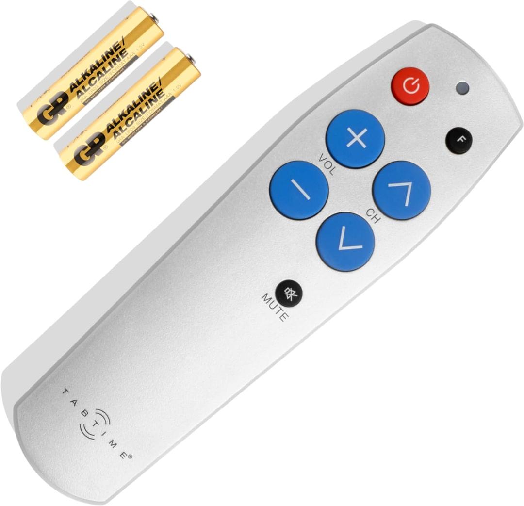 Big Button Universal Remote - Simple TV Remote for Seniors - Easy to Use and Set Up Dementia Products for Elderly - Needs Original to Program