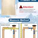 Backflow Preventer Insulation Cover, (5F) Actgan 16"X20" 5 Layers Outdoor Pressure Vacuum Breaker Sprinkler Valve Faucet Cover for Winter Freeze Protection Beige