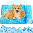 Dog Cooling Mat, Pet Cooling Mat with Non-Toxic Solid Gel, Self-Cooling Pad for Dogs, Waterproof, Durable Cooling Bed for Indoor, Outdoor, Summer