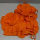 GORGLITTER Women's 3D Flower Halter Camisole Top Floral Sleeveless Going Out Country Concert Outfits (Medium, Orange)