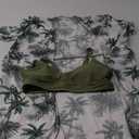 Girls Swimsuit 4 Piece Tropical Print Bikini Set Twist Criss Cross Bathing Suit with Kimono and Cover Up 9-16Y