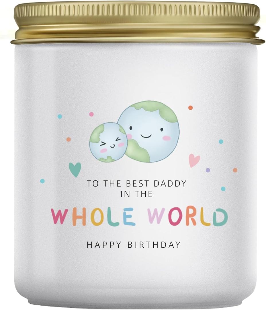 Lacrima Birthday Gifts for Dad from Daughter Son, Lavender Candle Gift
