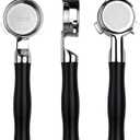 Normcore 54mm Silm Bottomless Portafilter, Naked Portafilter with Black Anodized Aluminum Handle Fits 54mm Breville Sage Machines, 18 g Precision Double shot Basket Included