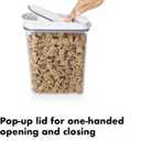 OXO Good Grips Airtight POP Small Cereal Dispenser (2.5 Qt),2.5qt,2.5 Qt - Granola (1 Count (Pack of 1), White)