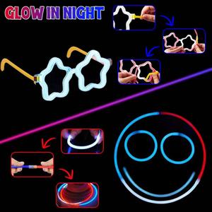 112 PCS Glow in the Dark Party Supplies with 4th of July Glow Headbands Glasses Bracelets, Red White Blue Glow Sticks for 4th of July Celebration, Independence Memorial Day Patriotic Party Favors 112 PCS Glow in the Dark Party Supplies with 4th of July Glow Headbands Glasses Bracelets, Red White Blue Glow Sticks for 4th of July Celebration, Independence Memorial Day Patriotic Party Favors