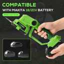 21V Cordless Hedge Trimmer, 2 in 1 Handheld Bush Trimmer for MAKITA 21V Battery, Electric Grass Shear for Garden Yard Lawn Care, Powerful & Lightweight (Tool Only)