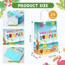 Sweetude 24 Pcs School's out for Summer Gift Bags End of School Year Present Summer Beach Pool Goodie Treat Paper Bags for Summer Vacation Graduation Tropical Party Celebration Favors Supplies