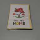10 x New Home Card - Funny & Cute Housewarming Gift for Moving, New Apartment or New Chapter - Includes Extra Thick Envelope (Mushroom)
