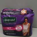 Depend Night Defense Adult Diapers, Incontinence & Postpartum Bladder Leak Underwear for Women, Disposable, Overnight, Small, Blush, 16 Count