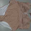 Herseas Women's 2 Piece U Wire Cutout Bikini Sets Floral Print High Waisted Swimsuit 2026 Summer Beach Swim Bathing Suit (Beige, L)