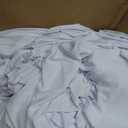 CO-AVE 12pack White Spandex Tablecloths 6ft for Rectangle Tables, Wrinkle Free Classy Table Skirt Stretchy 6 Foot Fitted Table Cloths Covers for Weddings Birthday Party Events Banquette Baby Shower