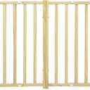 MidWest Homes for Pets Extra-Wide Swing Pet Safety Gate, Dog Gate Expands From 50.25 - 94 Inches Wide, 24-inches Tall, Natural Wood