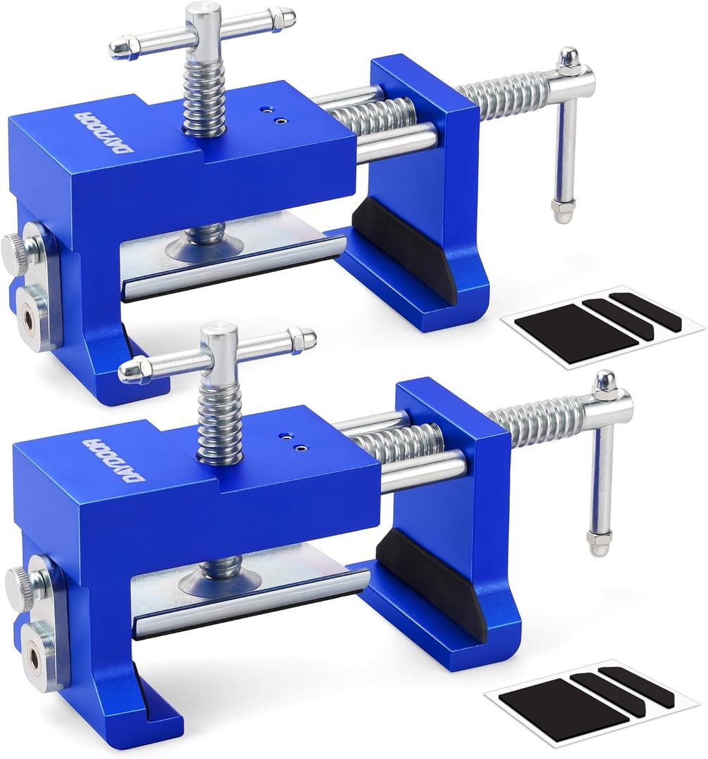 DAYDOOR Cabinet Clamps, Cabinet Face Frame Installation Clamps, Cabinet Alignment Tool for Woodworking, 2 Pack, Blue