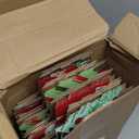 Zhanmai 25 Pcs Christmas Shipping Gift Boxes Small Holiday Mailing Cardboard Gifts Boxes Christmas Shipping Packaging Cases for Wrapping Holiday Goodie Present(4 x 8 x 2 Inch,Classic Style)