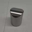 LOVEINUSA Mini Trash Can with Lid, 1.5L Small Garbage Bin Brushed Stainless Steel Desk Trash Can for Bathroom, Office, Kitchen, Coffee Table, and Countertop Use