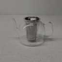 HIWARE 1000ml Glass Teapot with Removable Infuser, Stovetop Safe Tea Kettle, Blooming and Loose Leaf Tea Maker Set (33 oz)