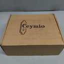 Glass Door Knobs for Interior Doors - Vintage Crystal Privacy Bedroom & Bathroom Door Knob with Lock - Diamond Cut Door Handle - Antique Brass Finish (1 Pack)