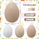 Gejoy 24 Pcs Easter Speckled Eggs Textured Plastic Eggs Neutral Easter Decor Pastel Fake Chicken Eggs Easter Bowl Basket Vase Fillers Rustic Spring Easter Decor for Home Table Egg Hunts (Textured)