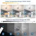 Modern LED Ceiling Lights for Living Room, 3000K-6500K Dimmable Ceiling Lights with Remote Control, 72W Gold Flush Mount Ceiling Light Fixture for Low Ceiling Living Room, Bedroom, Dining Room