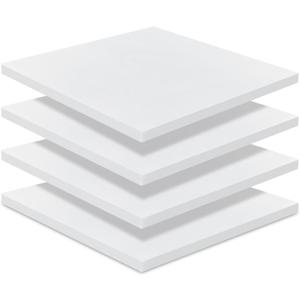 Frienda 4 Pack 1" x 18" x 18" Upholstery High Density Foam Cushion Seat Replacement Square Cut to Size Foam Couch for Patio Furniture Commercial Dinning Chair Couches Benches Padding DIY Projects