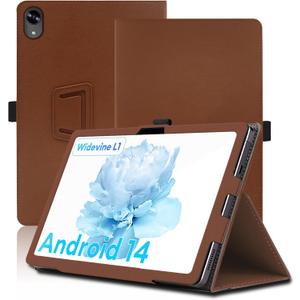Case for Headwolf WPad5, 10.1 inch, Headwolf WPad5 Tablet Case, Folding Stand Protective Cover with Pencil Holder and Wrist Strap, Full Protection. (Brown)