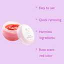 2 x Eyelash Adhesive Remover Cream for Eyelash Extensions, 0.51 fl.oz, Rose Scent, Fast Acting 1-2 Min, Safe and Gentle, Vegan Formula, Easy to Apply, Red Color, Dissolves lash Extension Glue