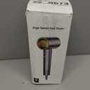 Hair Dryer, 150,000 RPM Brushless Motor, Ultra-Fast Drying with 3 Heat Settings & LED Lights, High-Speed Ionic Blow Dryer, Low Noise Lightweight with Diffuser & Nozzle for Home, Salon, Travel (Pink)