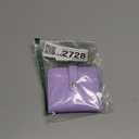 Purple Rfid Ladies Wallet, Small Slim Thin Compact Credit Card Women Wallet, PU Leather Bifold Cash Zipper Coin Pocket ID Window for Female