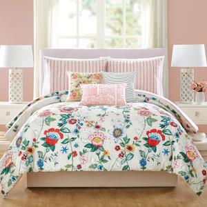 Vera Bradley Coral Floral 3-Piece Comforter Set - Full/Queen