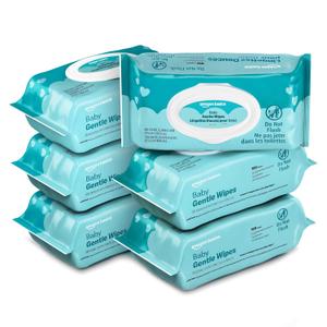 Amazon Basics Gentle Baby Wipes, Formulated Without Fragrance, Hypoallergenic, 600 Count Total (6 Packs of 100 Count Each)