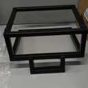 RKUVPAE 2PCS Metal Table Legs - Furniture Legs, 72CM Metal Coffee Table Leg, Gold Heavy Duty Dining Table Legs, Industrial Modern DIY Iron Bench Legs Black, Triangle Shape (Color:Black)