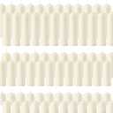 Pillar Candles Bulk Set - Unscented, Smokeless, Dripless | 3 Sizes: 2x3, 2x6, 2x8 Inches | Ideal for Weddings, Christmas & Home Decor (72, Ivory White)
