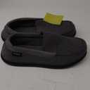 ULTRAIDEAS Men's Carver Slippers Moc Loafer House Shoes Memory Foam (13, Charcoal Grey)
