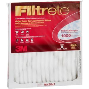 16x20x1, Filtrete Micro Allergen Air Filter, MERV 11, by 3m