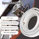 50 FT Air Conditioning Copper Hose Hose Extension, 1/4 and 1/2 Inch Thickened Insulation Cotton with Nuts and Other Accessories Fit for Mini Split Air Conditioner