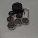 Electric Whiskey Smoker Kit with 6 Flavors Wood Chips, Cocktail Smoker Kit Built-in Lighter, Rechargeable drink smoker kit, Birthday Christmas Anniversary Bourbon Whiskey Gifts for Men, Dad, Husband (Black)