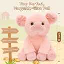 MaoGoLan 3 Pack Stuffed Farm Animals Bulk, Cute Pig Cow Sheep Stuffies Soft Plush Toys Set for Girls Gifts Easter Basket Stuffers Christmas Birthday Party Favors Decorations
